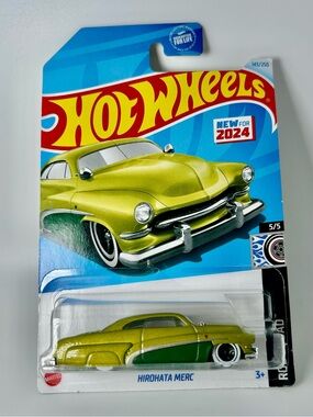 Hot Wheels Rod Squad Hirohata Merc Lemon Lime Green NEW For 2024 5/5 143/250